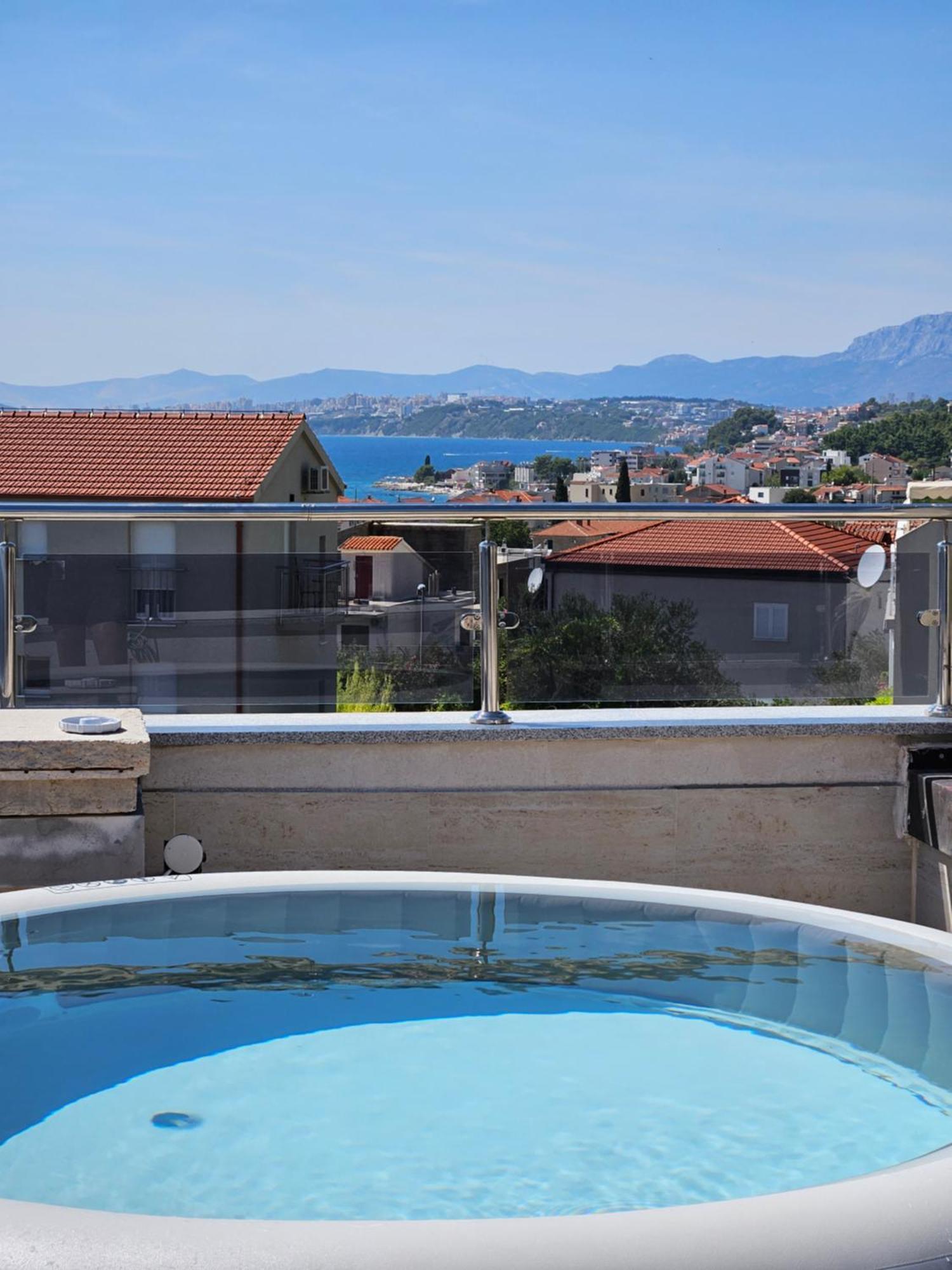 Modern Villa With Jacuzzi, Beautiful Sea View, Near Split! Villa 36A Podstrana Exteriér fotografie